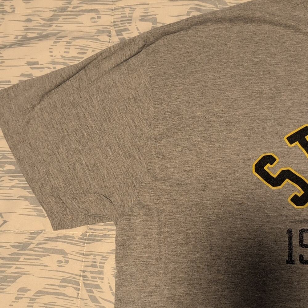 Starter Pittsburgh Steelers Logo T-shirt Gray Cotton Blend XL - Picture 5 of 5